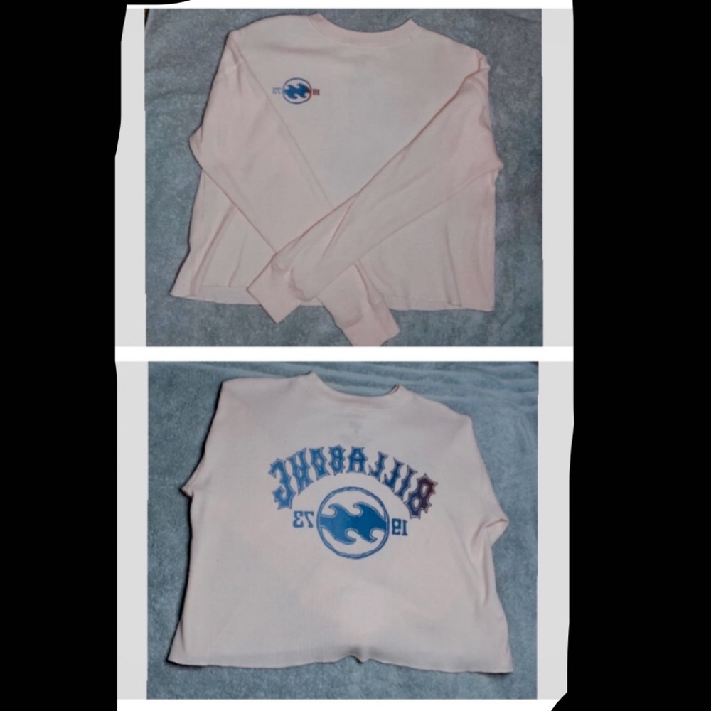 Billabong: light pink long sleeve tee